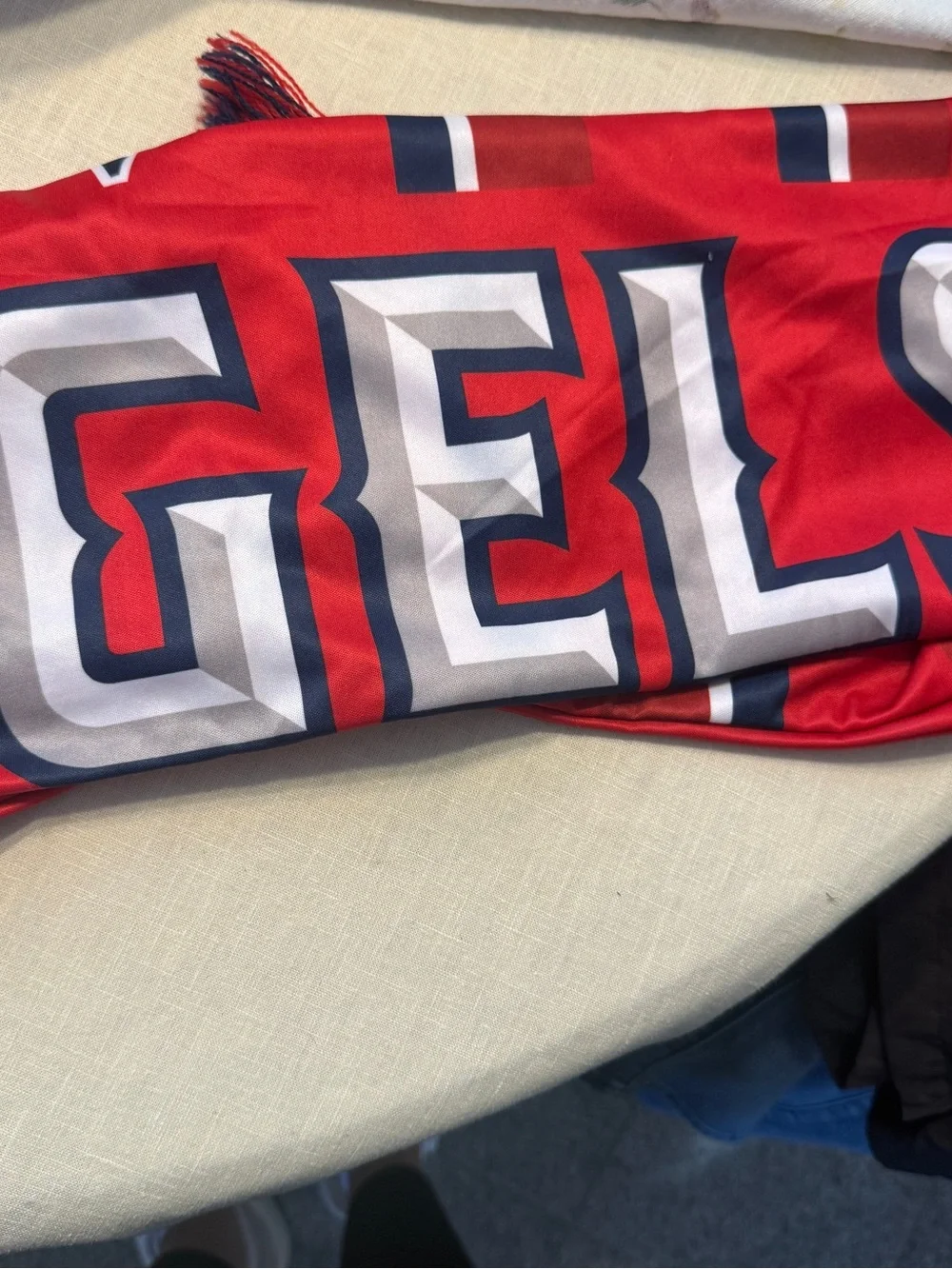 Los Angeles Anaheim Angels Red Logo Scarf MLB Baseball